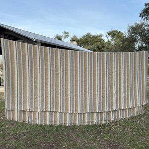 Pine Cone Hill 100% Linen Stripe Duvet Cover 96x84 in. (Queen/Oversized Queen)